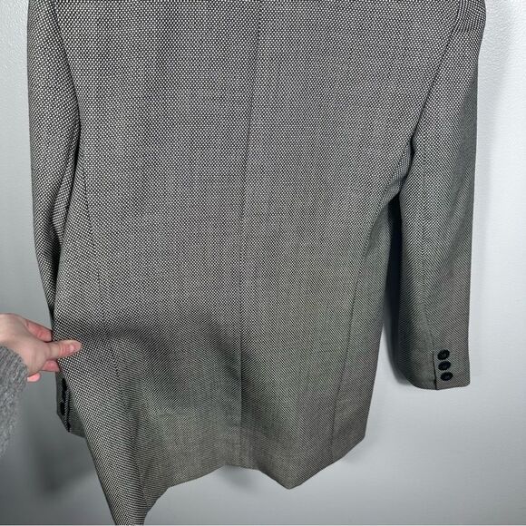 Giorgio Sant’Angelo Vintage Double-Breasted Long Line Pure Wool Blazer Size 8 - Picture 15 of 15